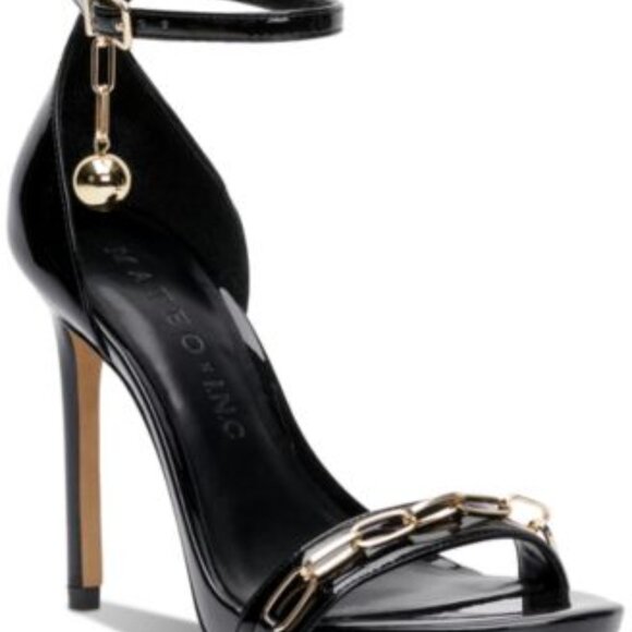 I.N.C. International Concepts Mateo Paper Clip Chain Ankle-Strap Dress NIB sz 6 - Picture 1 of 14